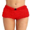 renvena Women's Ruffle Layered Bloomers Safety Tired Boyshorts Booty Pettipants Girlie Dance Shorts Red One Size view 1