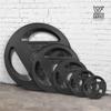 WF Athletic Supply Olympic Grip Plate, 2-inch Diameter Collar Opening for Compatibility on any Olympic Barbell, Available in 2.5, 5, 10, 25 & 45lb view 4