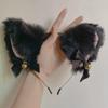 AKOAK 1 Pack Cat Ear Headband, Cosplay Costume Party Headband, Cute Flexible Cat Ears with Bells, Christmas Halloween Makeup Wedding Party for Women and Girls view 2