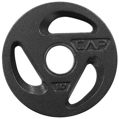 WF Athletic Supply Olympic Grip Plate, 2-inch Diameter Collar Opening for Compatibility on any Olympic Barbell, Available in 2.5, 5, 10, 25 & 45lb