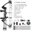 PANDARUS Compound Bow Draw Weight 0-70 Lbs for Pull Beginner and Intermediate Archer Fully Adjustable 19.25"-31" with All Accessories, up to IBO 320 fps New 2024(Black Right Handed Basic Version) view 2