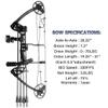 PANDARUS Compound Bow Draw Weight 0-70 Lbs for Pull Beginner and Intermediate Archer Fully Adjustable 19.25"-31" with All Accessories, up to IBO 320 fps New 2024(Black Right Handed Basic Version) view 4