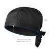 Tofficu Black Chef Hats for Men and Women Adjustable Ties Cotton Kitchen Hat Breathable Cooking Cap for Restaurant Bakery BBQ and Home Use 2 Pack view 2