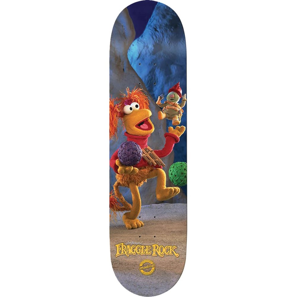 Madrid x Fraggle Rock Red Skateboard Deck -8.25 - Assembled AS Complete Skateboards