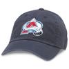 AMERICAN NEEDLE Colorado Avalanche Blue Line Team Logo Adjustable Strapback Hat (Navy) view 1