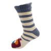 BambooMN Extra Thick Fuzzy Thermal Cabin Fleece-lined Knitted Non-skid Crew Sock, Owl - Small - Medium - 1 Pair view 2