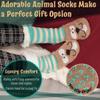 BambooMN Extra Thick Fuzzy Thermal Cabin Fleece-lined Knitted Non-skid Crew Sock, Owl - Small - Medium - 1 Pair view 4
