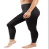 90 Degree By Reflex Performance Activewear - Printed Yoga Leggings - Leopard Black Elastic Free - Small view 3