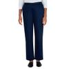 Alfred Dunner Women's Sateen Mid-Rise Straight Leg Short Length Pant Size 8 Navy view 1