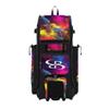 Boombah Rolling Catchers Superpack Baseball/Softball Gear Bag - 23-1/2" x 13-1/2" x 9-1/2" - Burst Multi - Telescopic Handle - Holds 4 Bats - Wheeled Version view 1