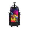 Boombah Rolling Catchers Superpack Baseball/Softball Gear Bag - 23-1/2" x 13-1/2" x 9-1/2" - Burst Multi - Telescopic Handle - Holds 4 Bats - Wheeled Version view 3