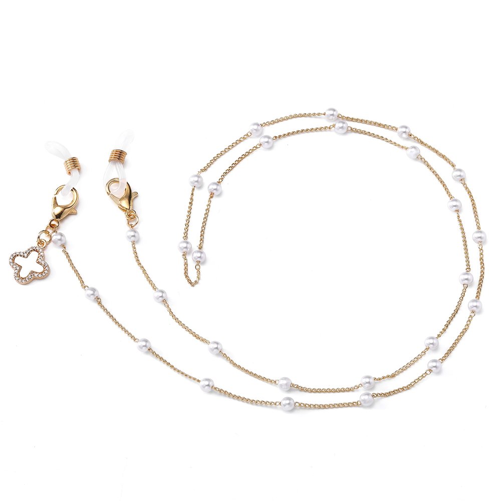 CHARMINGO Bead Eyeglasses Chain Mask Chain for Women Sunglass Reading Chains Holder Glasses Strap Eyewear Chain with Pearl
