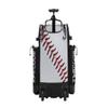 Boombah Rolling Catchers Superpack Baseball/Softball Gear Bag - 23-1/2" x 13-1/2" x 9-1/2" - Homerun Baseball White/Black/Red - Telescopic Handle - Holds 4 Bats - Wheeled Version view 3