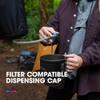 Hydrapak Pioneer - Collapsible Water Storage and Dispensing System (6L or 10L) - BPA & PVC Free Camping Hydration Bladder/Reservoir and Sleeve, Black view 4