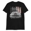 1970 Stang Mach 1 American Classic Car Short-Sleeve Unisex T-Shirt Black