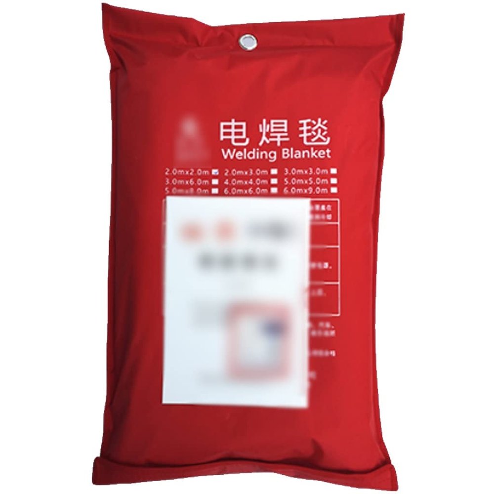 Fire Blanket Ceramic Fiber Material Welding Blankets, Thicker Larger Fire Retardant Blanket, High Temperature Resistance Survival Blanket, 4 Sizes (Color : Gold, Size : 39 * 39inches)