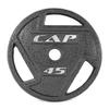 CAP Barbell 45 LB Cast Iron Olympic 2-Inch Grip Weight Plate  Single | Black view 1