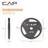 CAP Barbell 45 LB Cast Iron Olympic 2-Inch Grip Weight Plate  Single | Black view 4