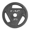 CAP Barbell 35 LB Cast Iron Olympic 2-Inch Grip Weight Plate - Single | Black view 1