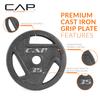 CAP Barbell 35 LB Cast Iron Olympic 2-Inch Grip Weight Plate - Single | Black view 3