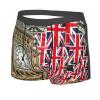 AKICLIA Funny Printed Men's Underwear,Big Ben Union Jack British Flag London England Boxer Briefs, No Fly Boxer Trunks, Comfortable, Skin-friendly, Breathable Boxer Shorts for Adult, Men, Boys,M view 2