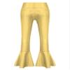 FEESHOW Kids Girls Metallic Splice Sports Dance Leggings Pants Athletic Workout Active Yoga Compression Tights A Gold 14 Years view 1