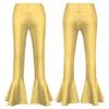 FEESHOW Kids Girls Metallic Splice Sports Dance Leggings Pants Athletic Workout Active Yoga Compression Tights A Gold 14 Years view 4