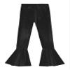 FEESHOW Kids Girls Metallic Splice Sports Dance Leggings Pants Athletic Workout Active Yoga Compression Tights A Black 10 Years view 3