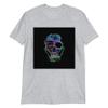 Generative Abstract Skull Art Day of The Dead Short-Sleeve Unisex T-Shirt view 1