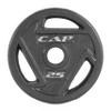 CAP Barbell 25 LB Cast Iron Olympic 2-Inch Grip Weight Plate - Single | Black view 1
