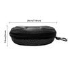 Yamrots 2 Pcs Zipper Hard Sunglasses Cases Portable Travel Eyeglasses Cases with Plastic Hook (Black White) view 2