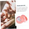 Cabilock 20pcs Round Jewelry Box Elegant Design for Earring and Bowtie Storage Pearlized Packaging view 3