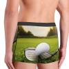 AKICLIA Novelty Printed Men's No-fly Boxer Briefs,Golf Club Ball Grass Mens Underwear Boxer Trunks Skin-friendly Breathable Cozy Wide Belt Boxer Shorts for Adult Man Boys,L view 4