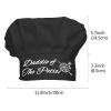 CREATCABIN Funny Chef Hat Daddio of The Patio Chef Hat Adjustable Elastic Kitchen Catering Cooking Cap for Dad's Birthday Father's Day Baker Men & Women Black Christmas view 2