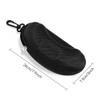 Yamrots 2 Pcs Zipper Hard Sunglasses Cases Portable Travel Eyeglasses Cases with Plastic Hook (Black) view 2