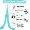 SKYPHAROS 11 Yards Aerial Silks Yoga Swing Set - Aerial Yoga Hammock Kit Anti-Gravity Flying for Fitness, Low/Non Stretch Nylon Tricot Fabric Hardware Included for Dance view 2
