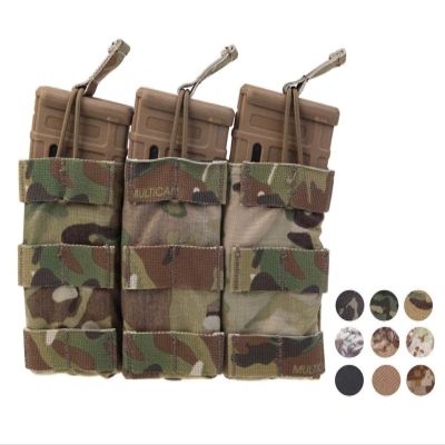 Emerson Modular Triple Open Top Magazine Pouch Combat Molle MAG Pouch (Multicam Black)