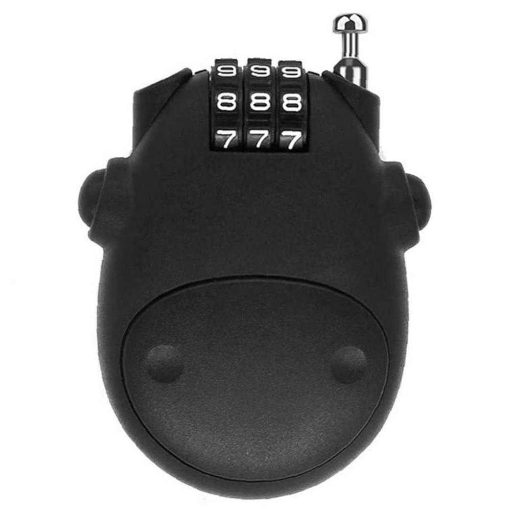 Froiny 80cm Retractable Cable Bike Lock Anti-Theft Luggage Locks Mini Lock 3 Digit Combination Number Padlock for Suitcases Bicycle