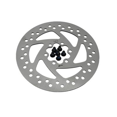 145MM Colorful Disc Brake For Kaabo Wolf Warrior Electric Scooter Brake Disc Skateboard Spare Parts (145mm Silver)