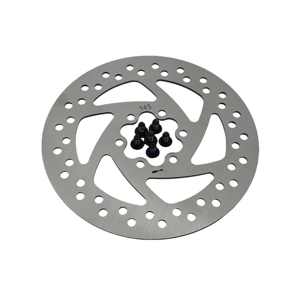145MM Colorful Disc Brake For Kaabo Wolf Warrior Electric Scooter Brake Disc Skateboard Spare Parts (145mm Silver)