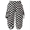 winying Kids Girls Jogger Cargo Pants Sweatpants with Pocket Sports Hip Hop Streetwear Trousers Baggy Pants Type B Black 9-10 Years view 1