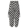 JanJean Kids Girls Jazz Hip Hop Dance Pants Elastic Waist Plaid Joggers Sweatpant Drawstring Pants Streetwear Sport Trouser Type B Black 7-8 Years view 2