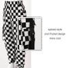 JanJean Kids Girls Jazz Hip Hop Dance Pants Elastic Waist Plaid Joggers Sweatpant Drawstring Pants Streetwear Sport Trouser Type B Black 7-8 Years view 3