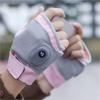 ElectricFingerless Heating Writing Gloves for Students,Hand Warmer for Indoor and Outdoor (Pink) view 1