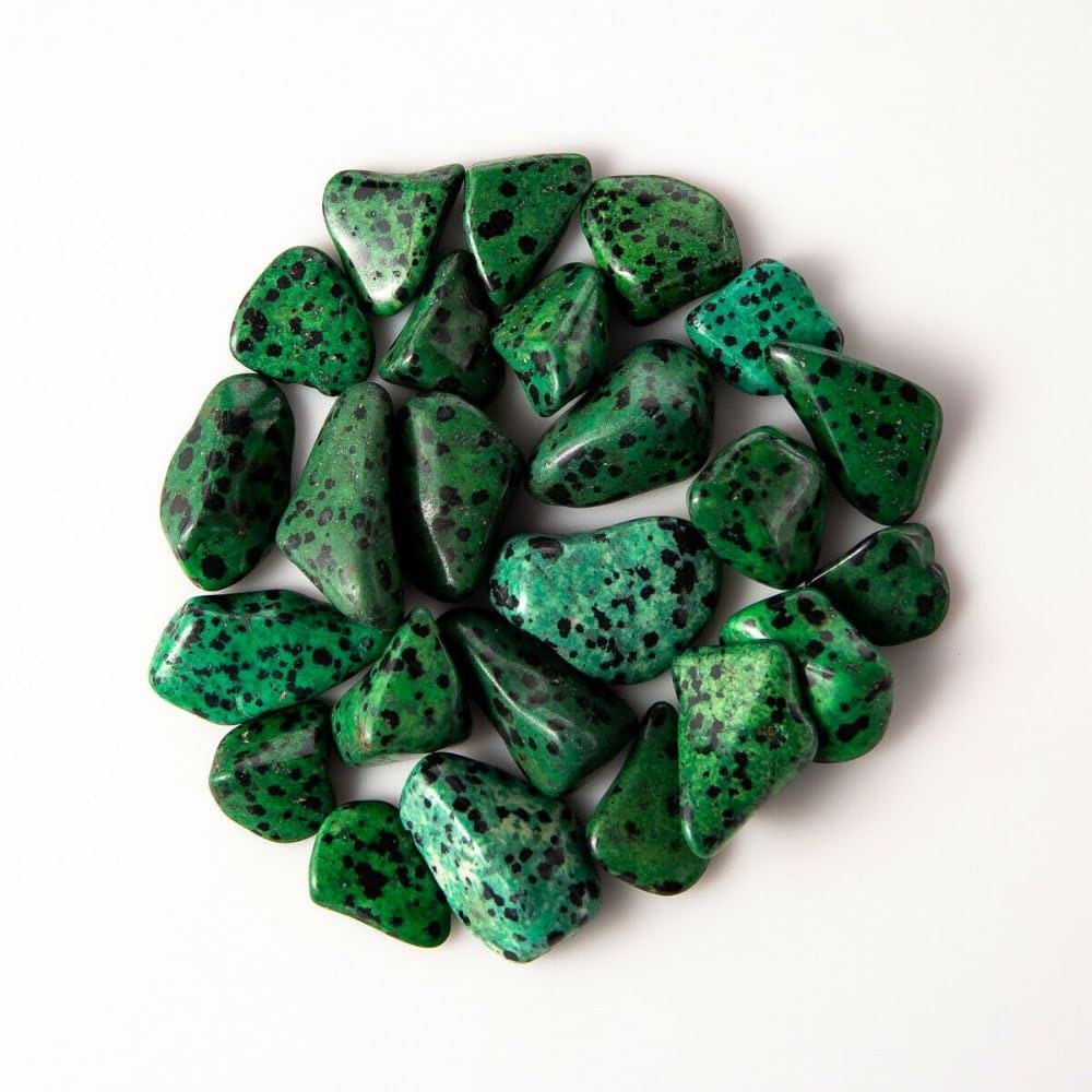 1/4 lb Tumbled Small Green Jasper Gemstone Crystals Gem Rock Specimen