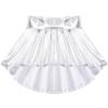 easyforever Kids Girls Shiny Metallic Ballet Dance Mini Skirts High Waisted Pleated Skater A-Line Flare Skirts Skort Silver 6 Years view 3