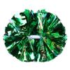 Hooshing 2PCS Green Pom Poms Cheerleading Rainbow Cheer Pom Poms with Baton Handle for Kids Girls School Sports Team Spirit Games Cheering view 1