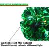Hooshing 2PCS Green Pom Poms Cheerleading Rainbow Cheer Pom Poms with Baton Handle for Kids Girls School Sports Team Spirit Games Cheering view 3