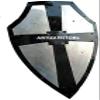 ARTIZANSTORE Fighting Shield Armour Shield Steel Knight Brass Cross Templar Fighting Shield Halloween Hand-Forged Gothic Layered Steel Cross Shield Medieval Battle Armor view 3