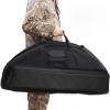 SOPOGER Archery Compound Bow Case Holder Soft Carry Bow Bag Case with Arrows Quiver Pocket for Hunting Target Practice (Black, 45.3 inch) view 1